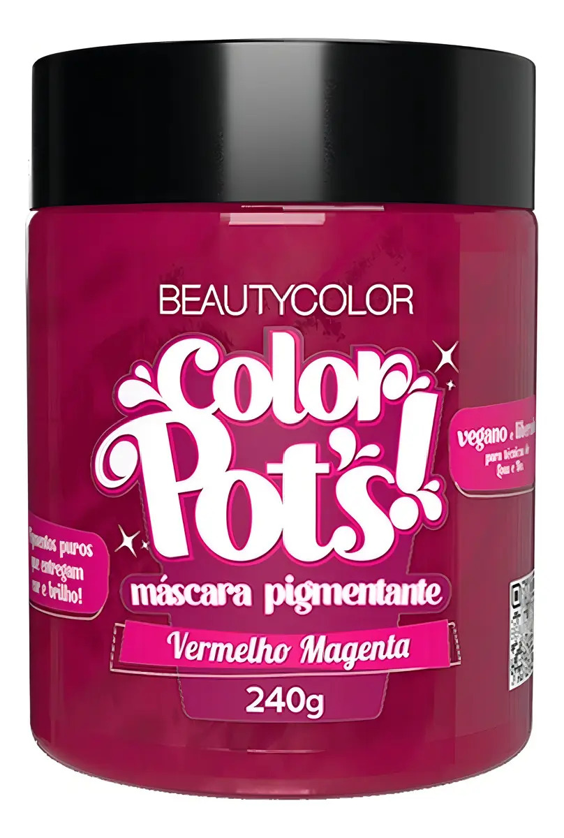 Máscara Pigmentante Color Pot's Vermelho Magenta 1