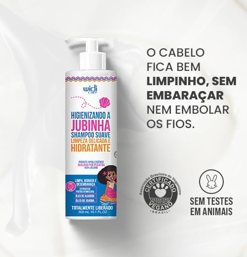 Shampoo Higienizando A Jubinha Suave Limpeza Delicada e Hidratante  5