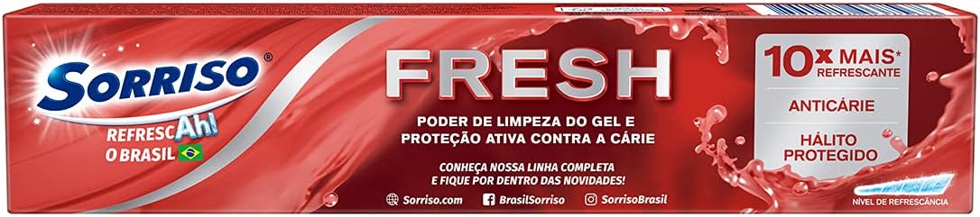 Creme Dental Sorriso Fresh Menthol Impact 4