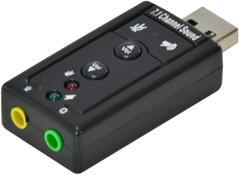 Adaptador VINIK Placa de Som USB 7.1 Canais Virtual AUSB71 1