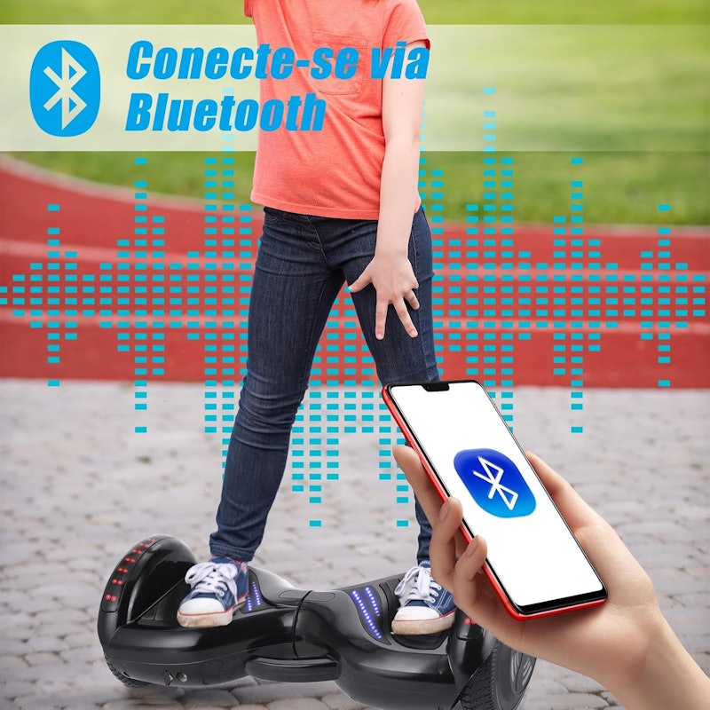 Hoverboard Elétrico com Luzes LED Double S 5