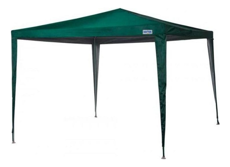 Gazebo Poliester Oxford com Silvercoating 3 x 3 m Mor 1