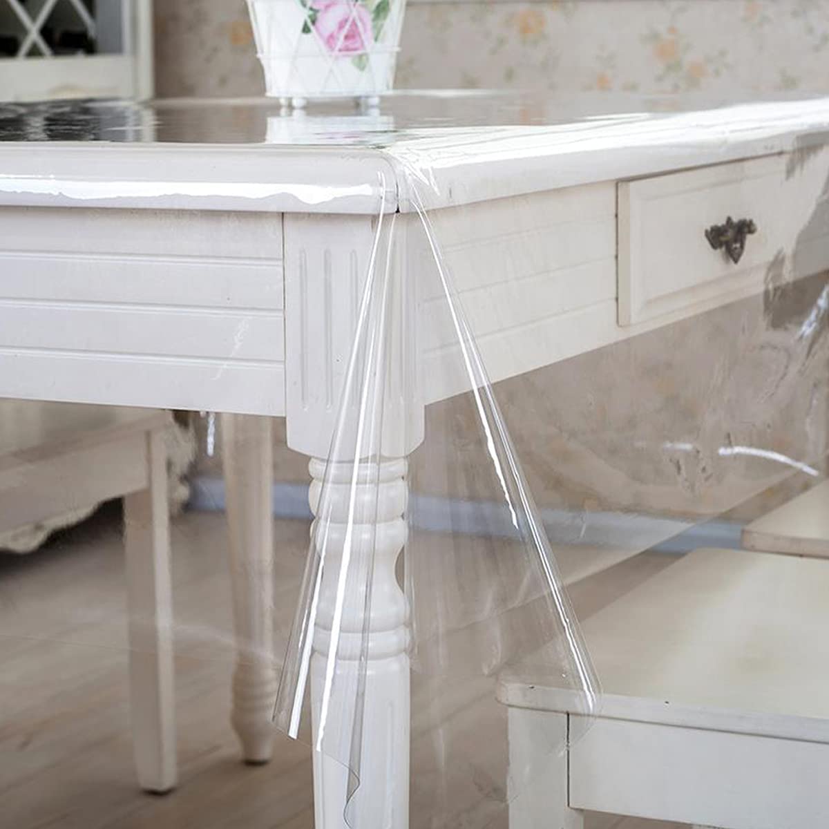 Toalha de Mesa de Plástico Transparente PVC 3