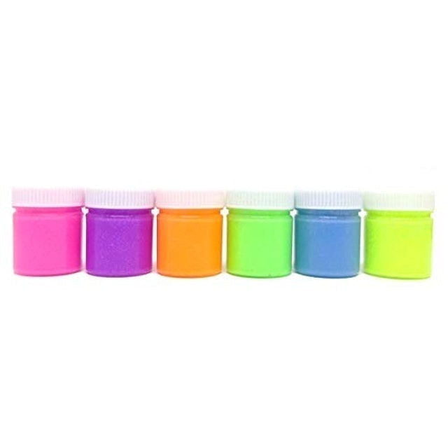 Tinta Guache 6 Cores Neon com Brilho 1