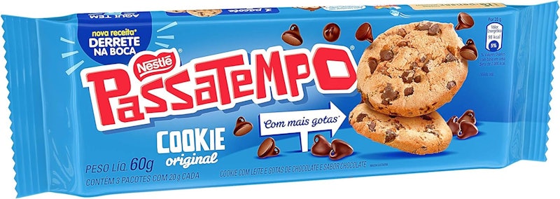 Cookie Passatempo Leite com Gotas de Chocolate 60g 1