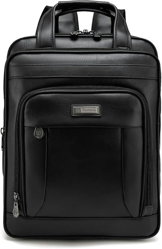 Bolsa Notebook Executiva Preta Pasta Mochila Elegante Couro 1