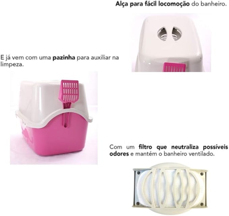 Caixa de Areia Fechada para Gatos 3