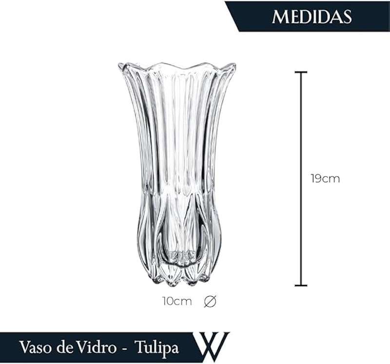 Vaso de Vidro Tulipa 3