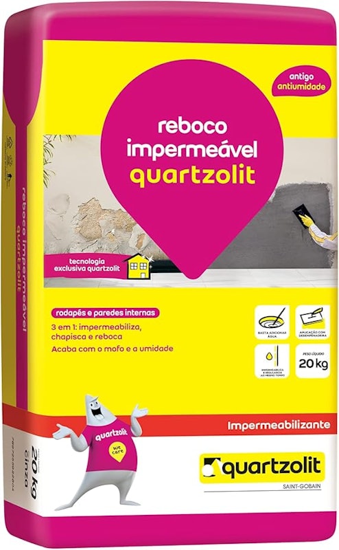 Reboco Impermeável Quartzolit 1