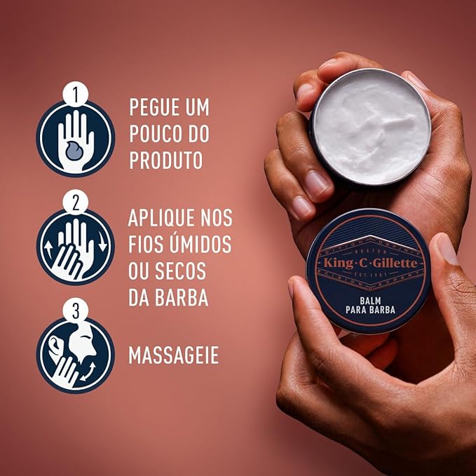 Balm para Barba King C. Gillette 4