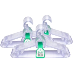 Kit 20 Cabides Acrílicos Transparentes