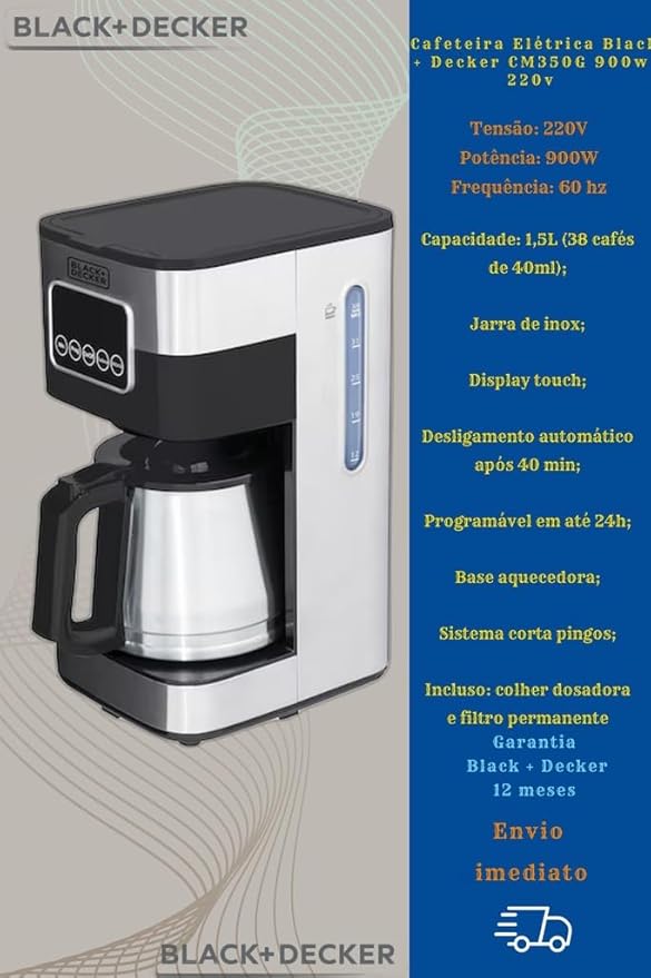 Cafeteira Elétrica Programável Gourmand Gris 2