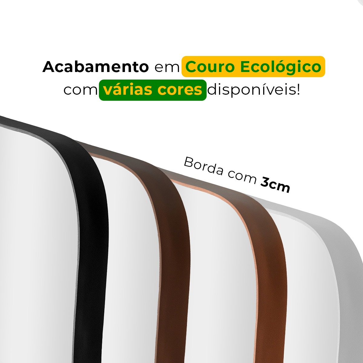 Espelho Flame 150 x 50 cm com Suporte de Chão 5