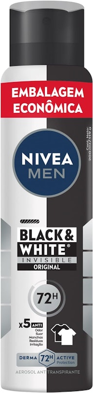 Nivea Men Desodorante Aerossol Black & White Original 1