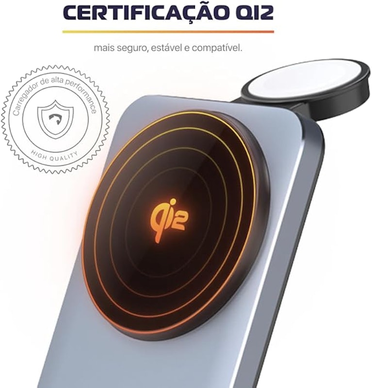 Carregador por Indução 3 em 1 Amet 2