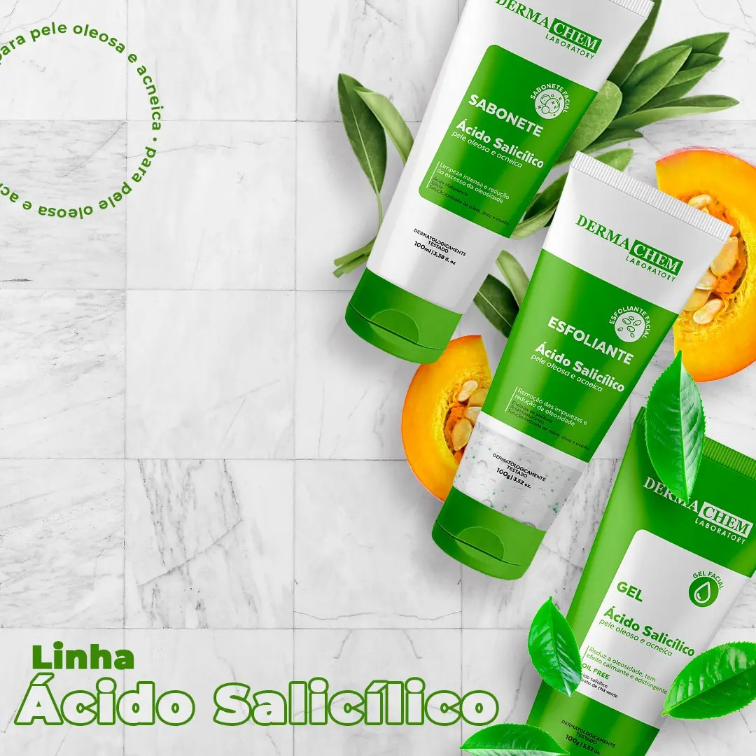 Kit Solução Total Ácido Salicílico Antioleosidade Efeito Secativo 5