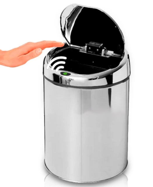 Lixeira Inox Automática LX3 com Sensor 1