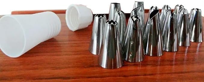 Saco Decorador Confeiteiro Profissional 12 Bicos Inox 1