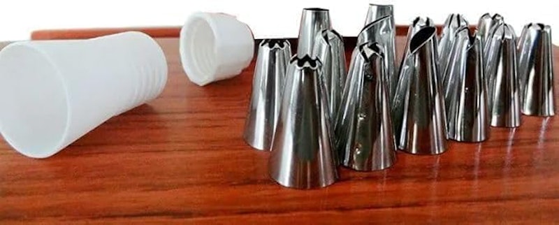 Saco Decorador Confeiteiro Profissional 12 Bicos Inox 1