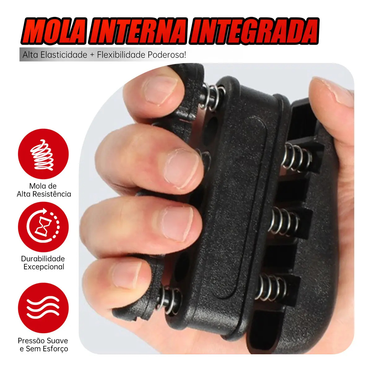 Kit Hand Grip Exercício Dedos Mãos Punho Fisioterapia 5 Pçs 5