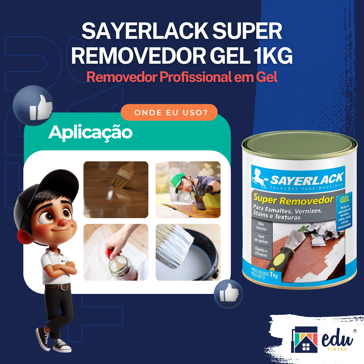 Super Removedor Gel Sayerlack 4
