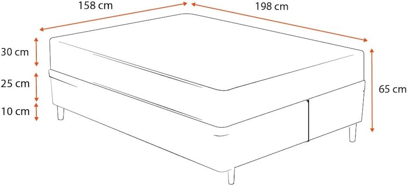 Cama Box Queen Ortobom 2