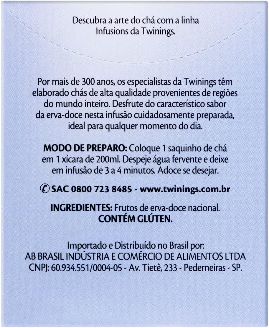Chá Twinings Erva Doce 4