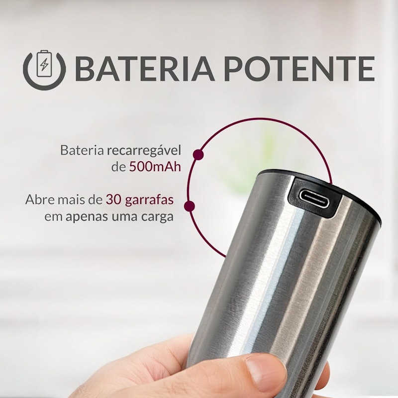 Abridor de Vinho Elétrico WineWiz 3
