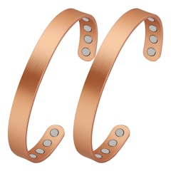 Conjunto com 2 Pulseiras Magnéticas de Cobre