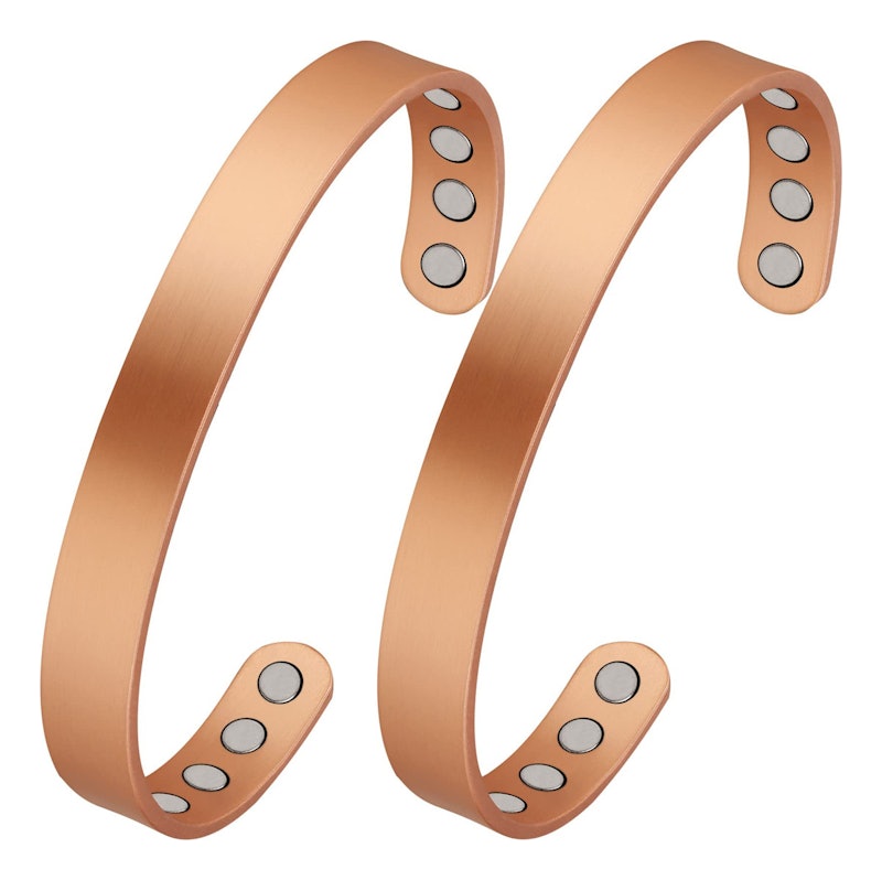 Conjunto com 2 Pulseiras Magnéticas de Cobre 1
