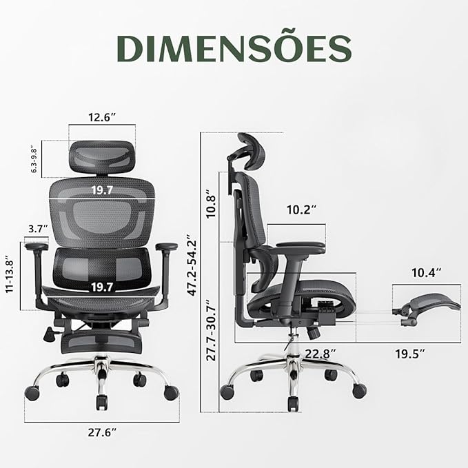 Cadeira de Escritório Ergonômica Mônaco  2