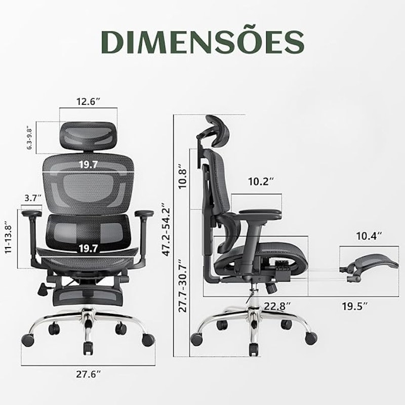 Cadeira de Escritório Ergonômica Mônaco 2