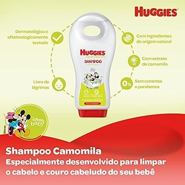 Shampoo Infantil Chá de Camomila 400 ml 3