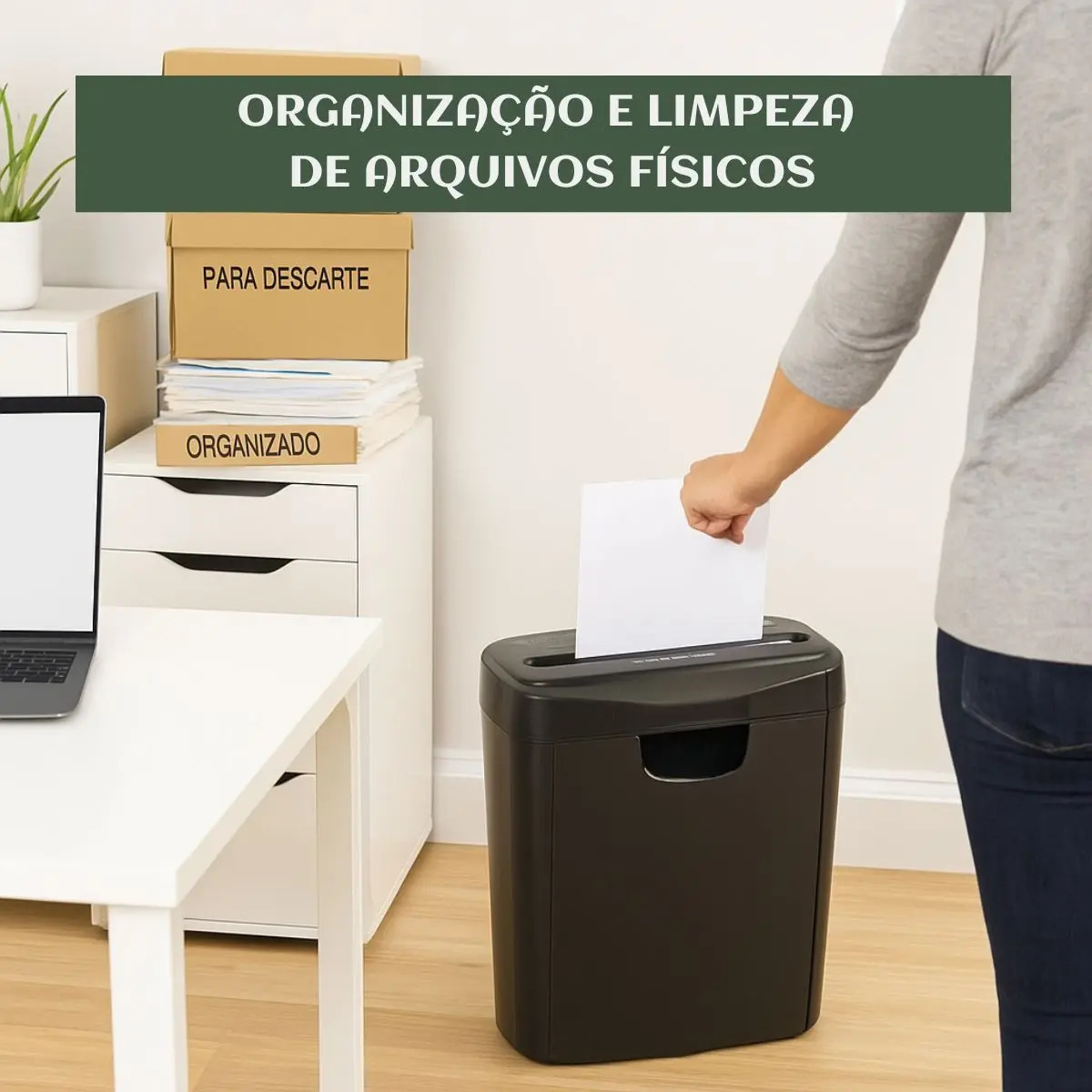 Fragmentadora Papel e Cartão Corta em Tiras 5