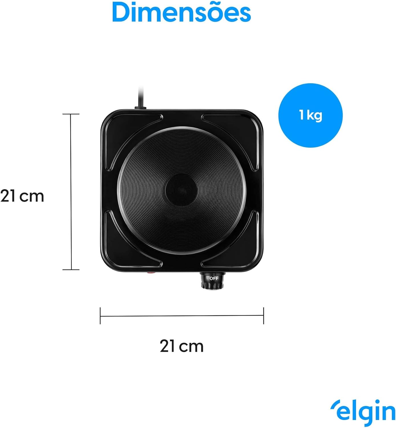 Fogão Elétrico Cooktop 1 Boca Cook for You 2