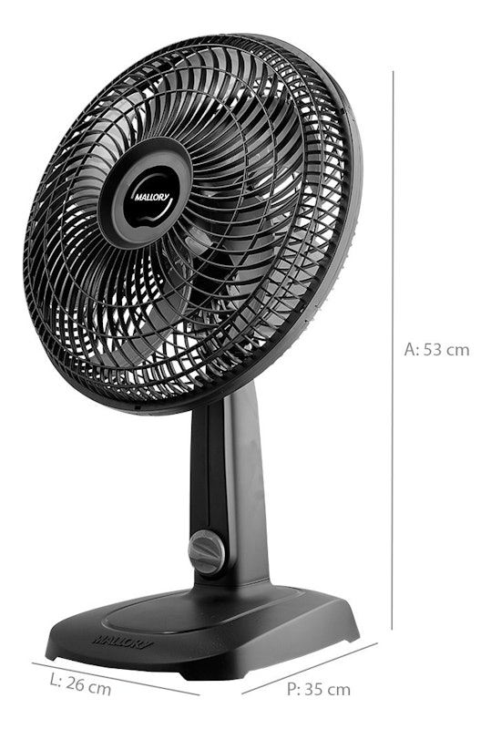 Ventilador de Mesa Mallory Turbo Compact 3