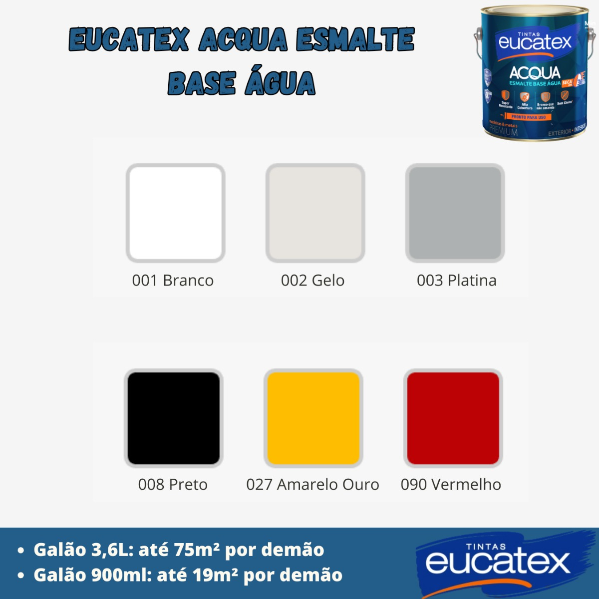 Eucatex Acqua Esmalte à Base de Água 5