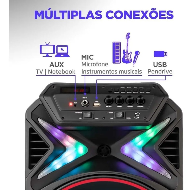 Caixa Amplificada Connect Lights 4