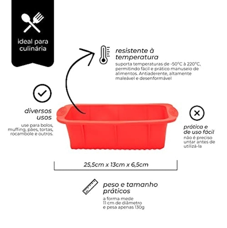 Forma Retangular em Silicone 4