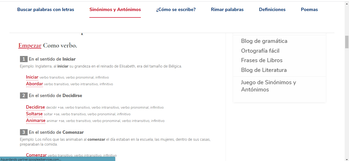 Dicionário de Espanhol Busca Palabras 3