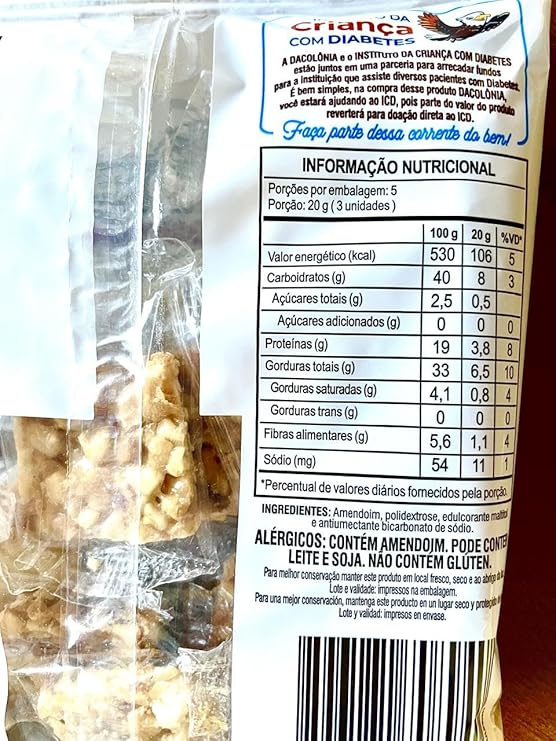 Pé de Moleque Zero Açúcar Dacolônia 3