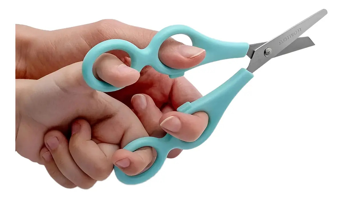 Tesoura Escolar Dupla Tandem Color Joy 3