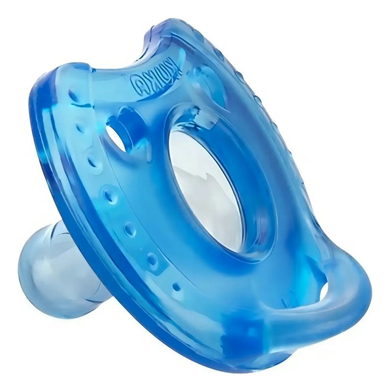 Chupeta Soft Comfort Bico Redondo N°1 Azul Kuka 1