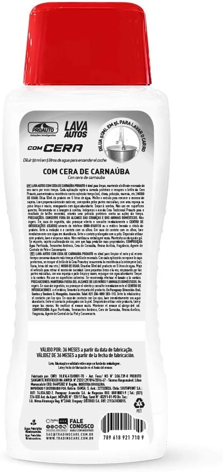 Lava Autos com Cera 500 ml 2
