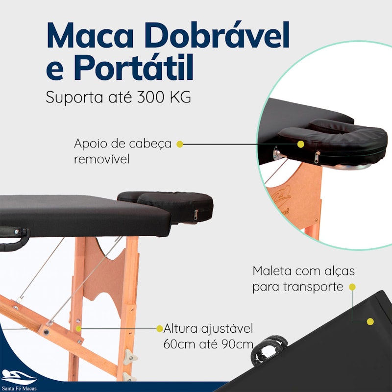 Maca Portátil Standard com Regulagem de Altura RA01 5