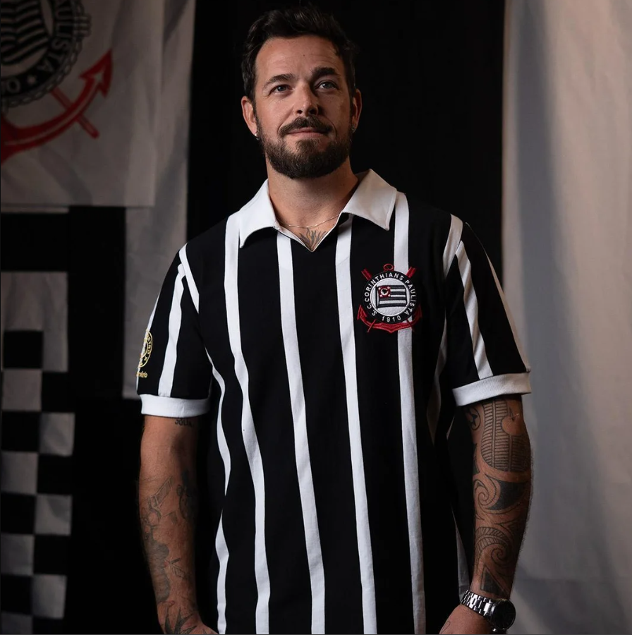 Camisa Corinthians IV Centenário 1954 Retrô Masculina 5