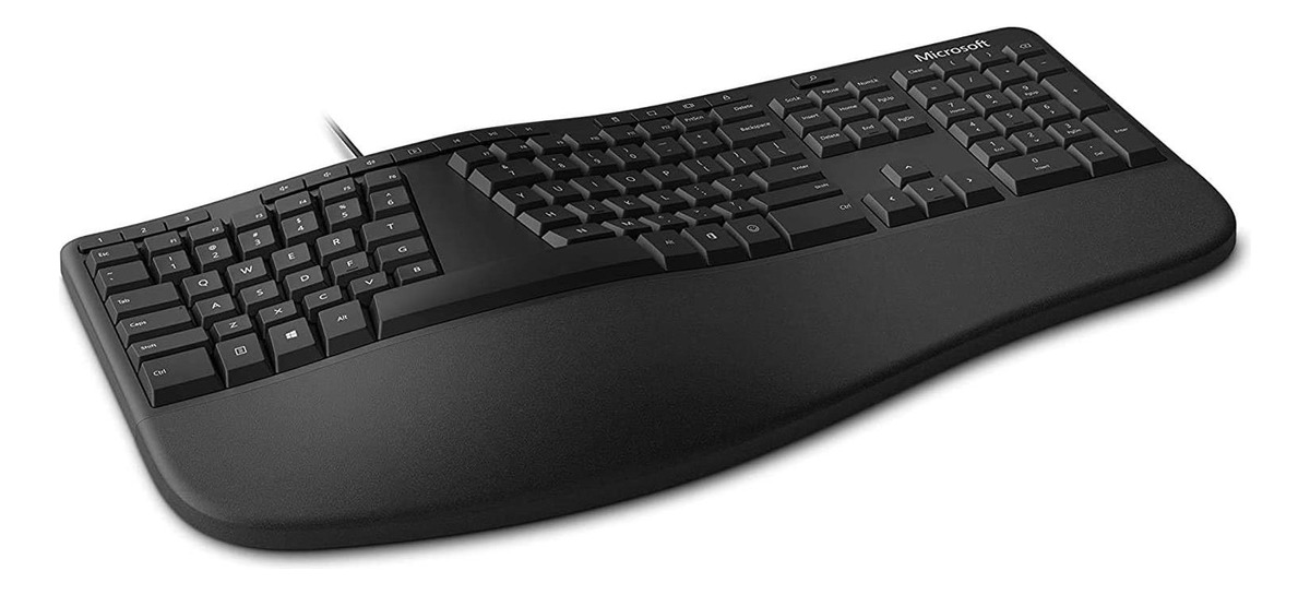 Teclado Ergonômico Microsoft com Fio 2