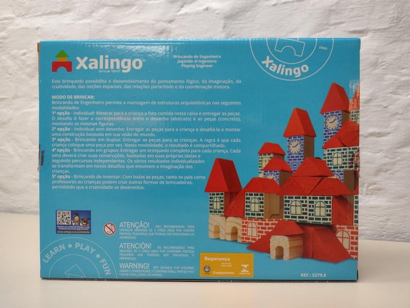 Brincando de Engenheiro Blocos de Montar 120 Peças Xalingo 4