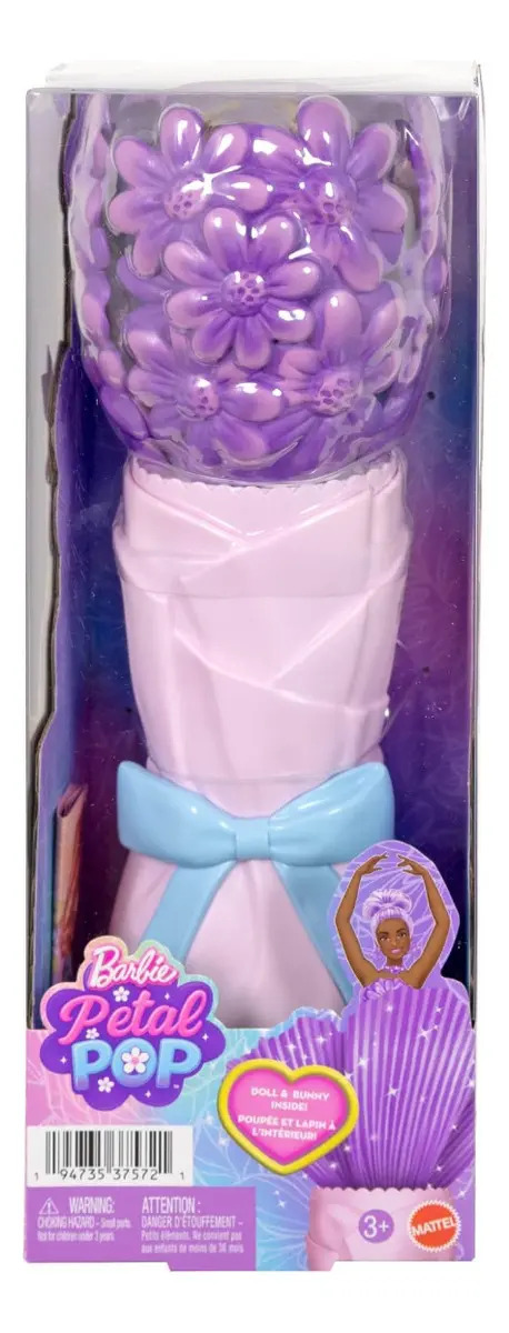Barbie Petal Pop Boneca Barbie Reveal Margarida Roxa 5