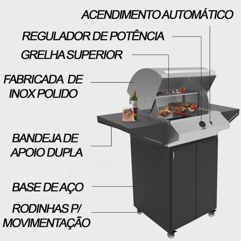 Churrasqueira a Gás Americana 3